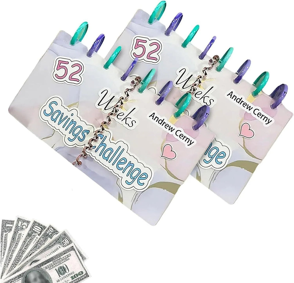 A5 reusable plastic loose-leaf binder album open showing ring mechanism and document storage