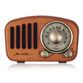 Retro wooden wireless Bluetooth mini speaker in cherry wood finish