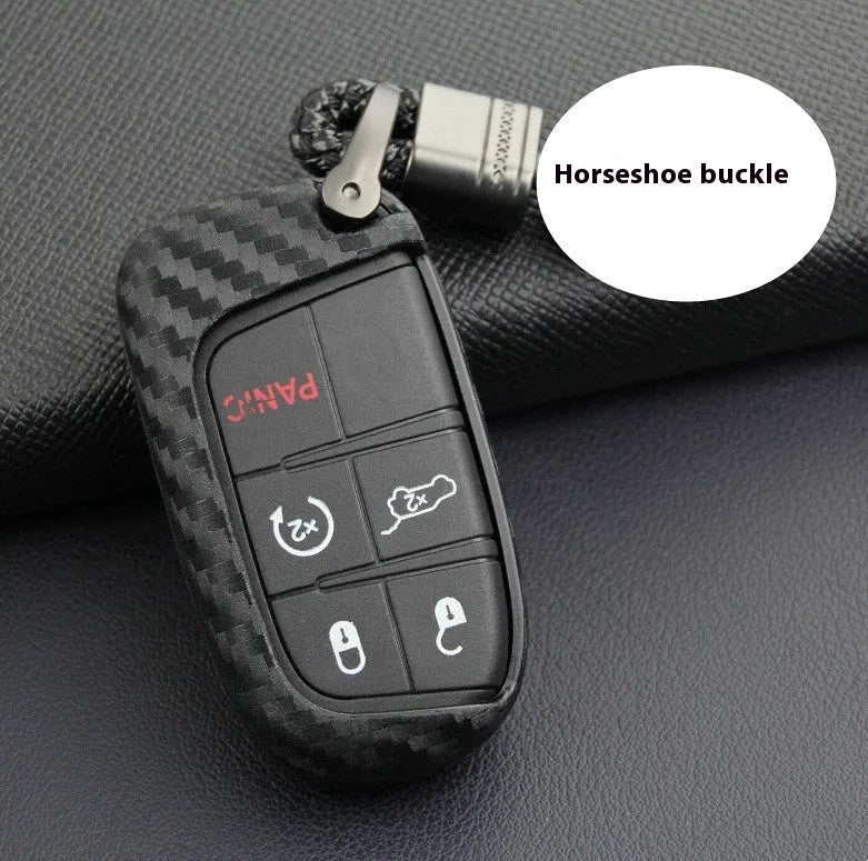 Silicone protective case for Dodge Chrysler Fiat car remote key fob.