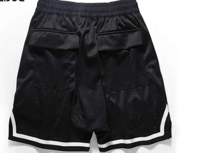 Men's loose fit zipper shorts in gold or silver? actual colour shown is one of six options