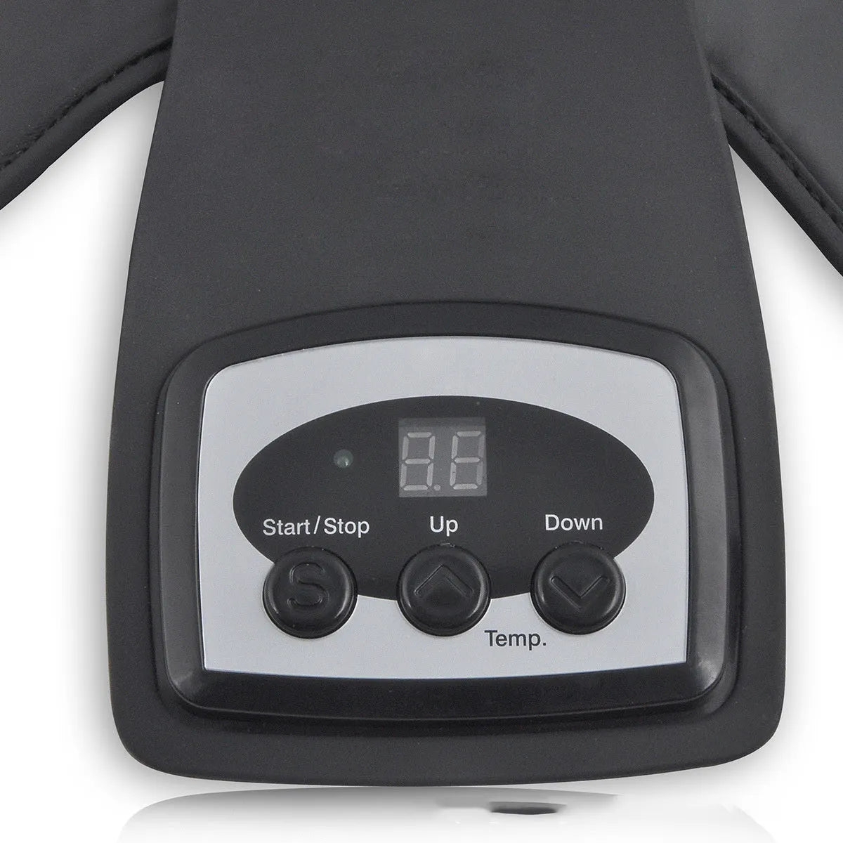 Knee massager unit with infrared heat function, knee pads, shoulder pads and international power adapters