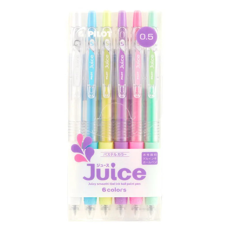 Direct Juice Baiguole 0.5mm gel pen showing metallic gold and silver colour options