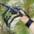 Halloween finger decoration props set - black and white latex paws on fingers