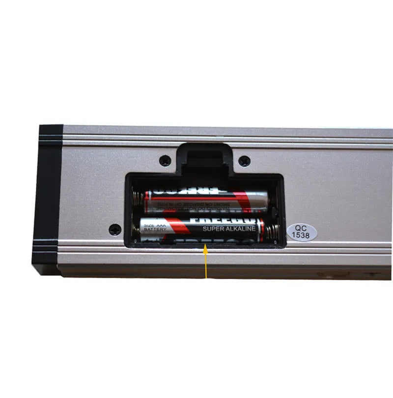 Digital angle meter 400mm electronic level ruler with flip-up LCD display and four magnets on base plate