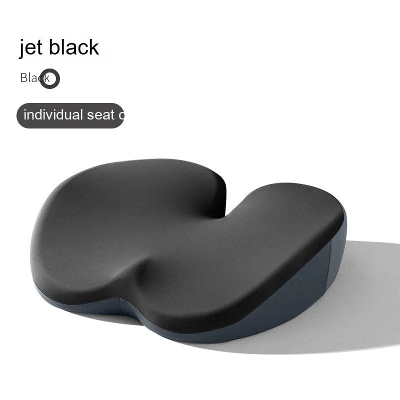 Car seat cushion and lumbar support set in five colour options with synthetic fibre filling