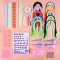 Paper quilling kit with 8 packs of 39cm gradient strips, quilling tools and 30 x 20 x 6cm storage box