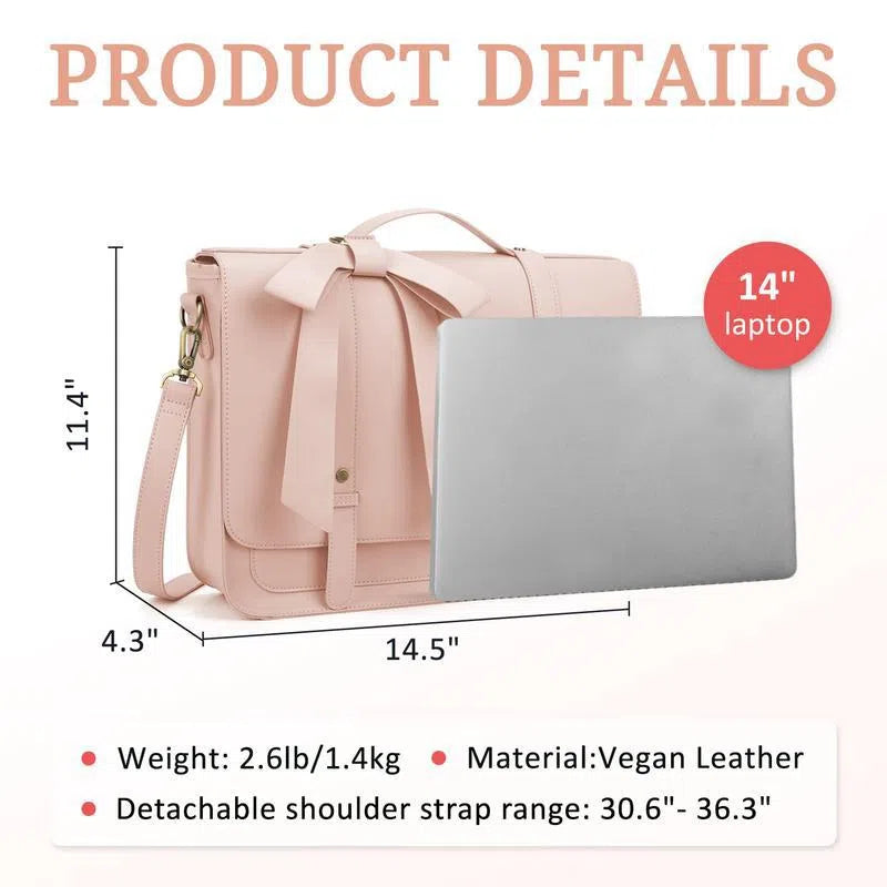 Women's polyurethane butterfly laptop bag in pink with romantic summer garden print