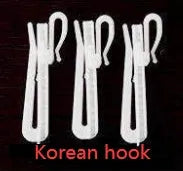 A single blackout curtain panel with a choice of hook, Korean hook, or ring header styles, shown in a standard 250cm length.