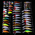 HENG JIA 56-piece mixed lure bait kit with assorted fake baits for fishing
