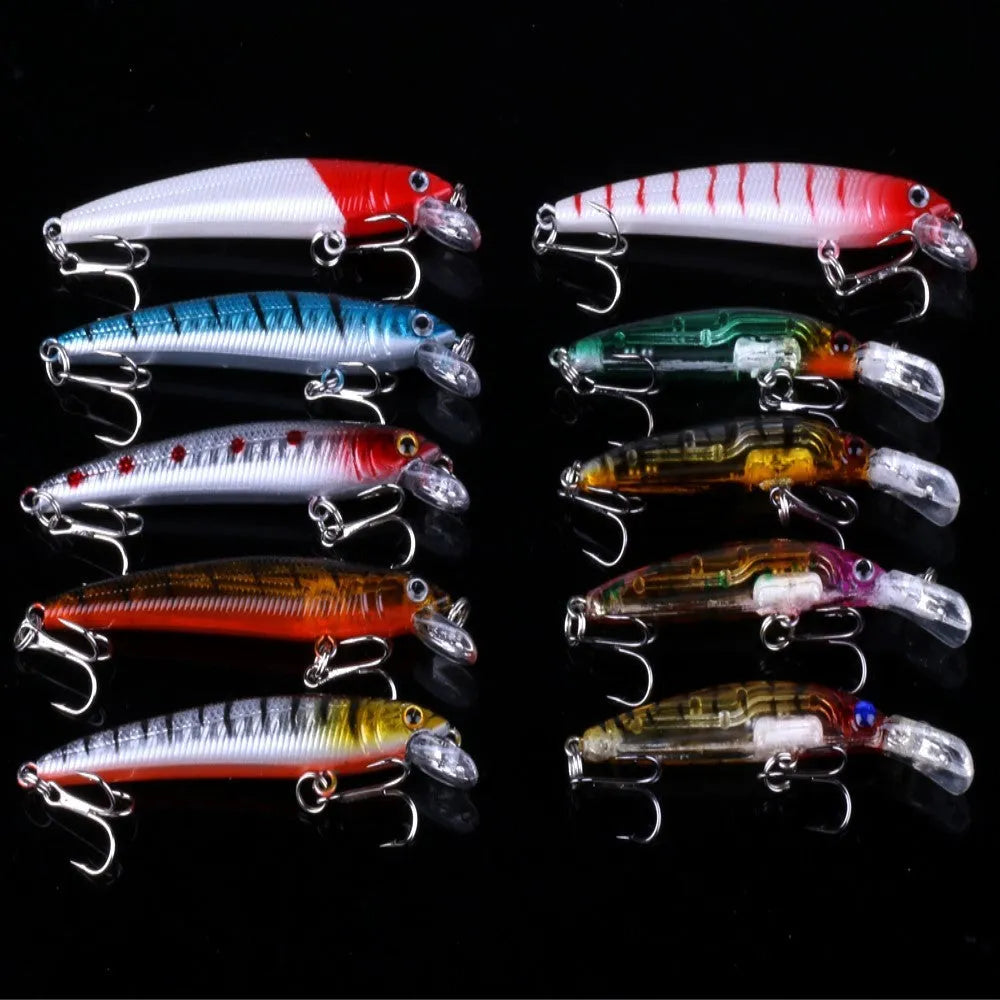 HENG JIA 56-piece mixed lure bait kit with assorted fake baits for fishing