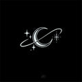 Star Ring Moon herbal tattoo sticker with water transfer printing, waterproof temporary body art decal