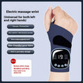 Adjustable hand massage instrument with wristbands in various colours including heated options