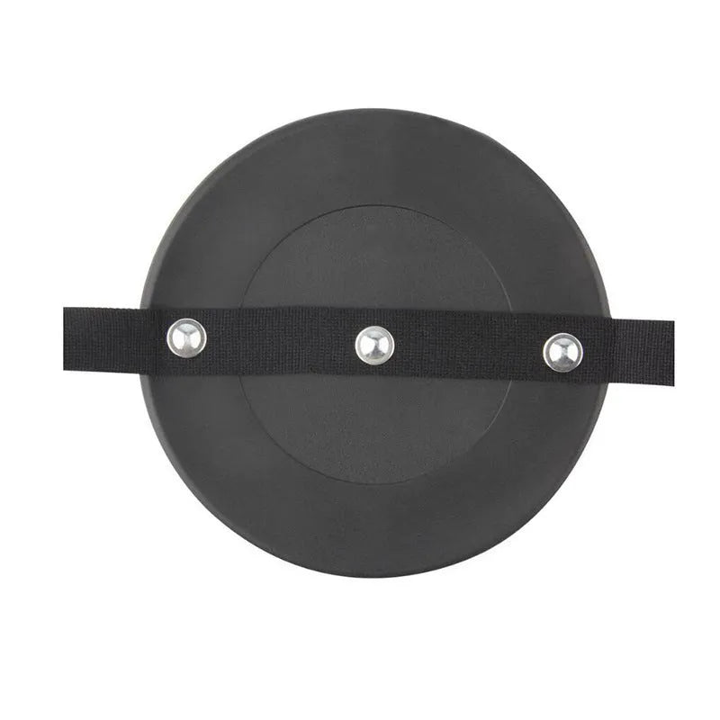 Black baby safety seat rearview mirror with 17cm diameter mounted on car headrest
