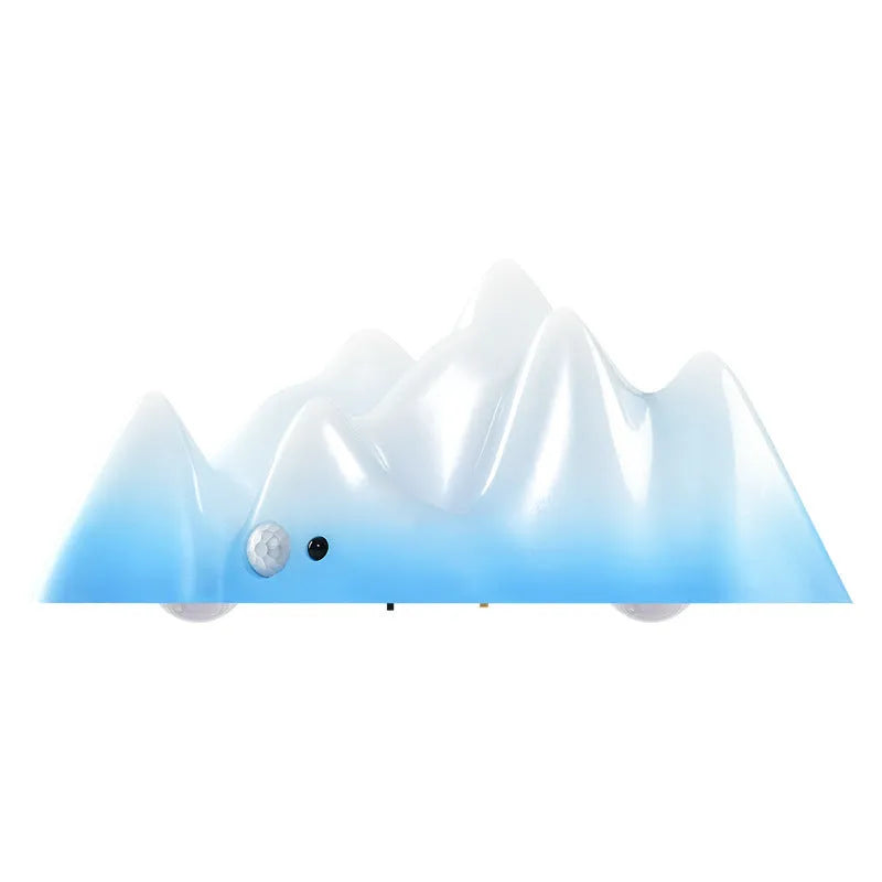 Snow Mountain chargeable night lamp with remote control, colourful modern simplicity design, 178x60x78mm