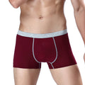 Cotton men's boxer briefs multipack in black, navy blue, and red, sizes 3XL to 7XL