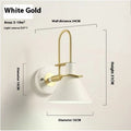 LED wall lamp 220V in modern minimalist style with black, white, green, yellow, pink or gray finish options