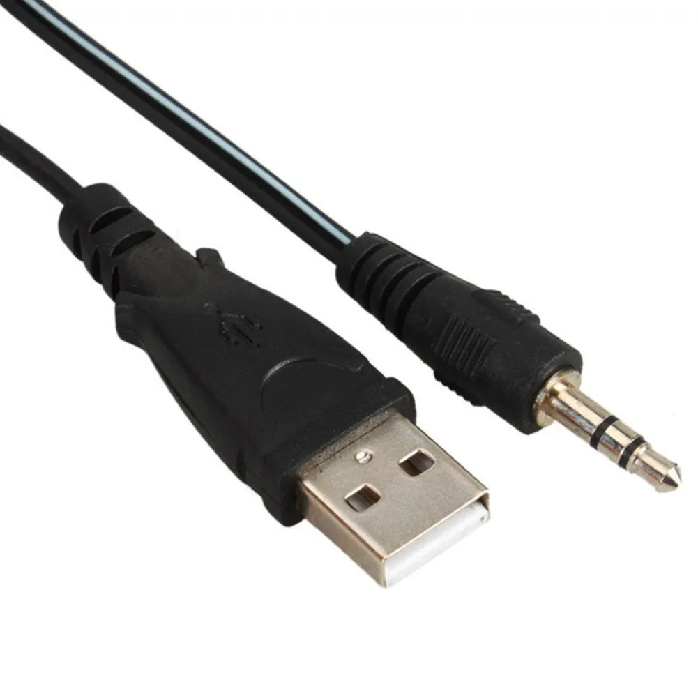 Black notebook mini speaker with USB cable for computer audio enhancement