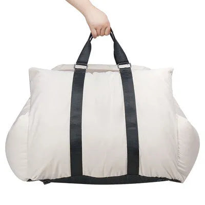 Pet car nest in light grey, dark grey or beige, 60x50x55cm, waterproof Dika mercerized fabric with cushion
