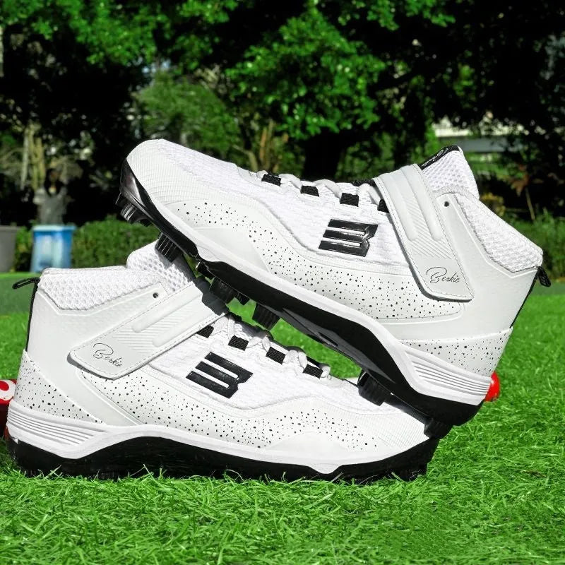 Youth training sneakers with Velcro closure and rubber sole in black or white colours