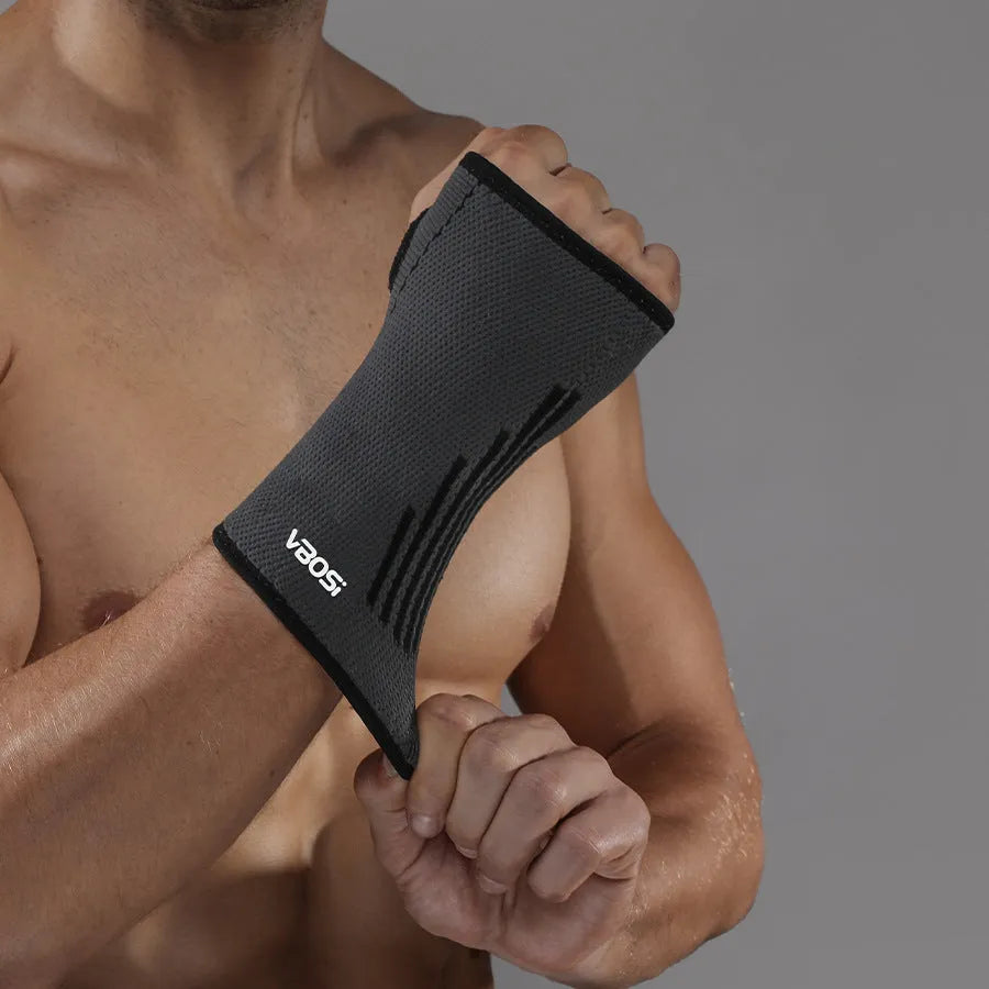 Adult wrist guard for tennis badminton basketball cycling in black single pack