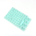 Silicone keyboard stickers for desktop and notebook computers, 91‑key and 70‑key sets, anti‑static, 17cm x 11cm sheet