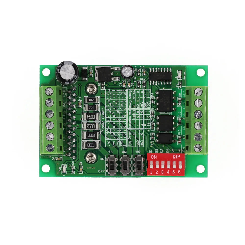 TB6560 stepper motor driver board with aluminium heat sink.