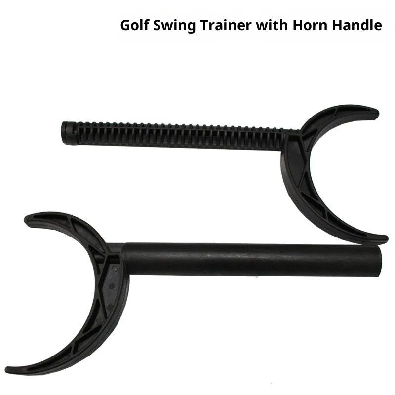 Portable home golf wedge simulator plastic black cutting drill trainer on floor