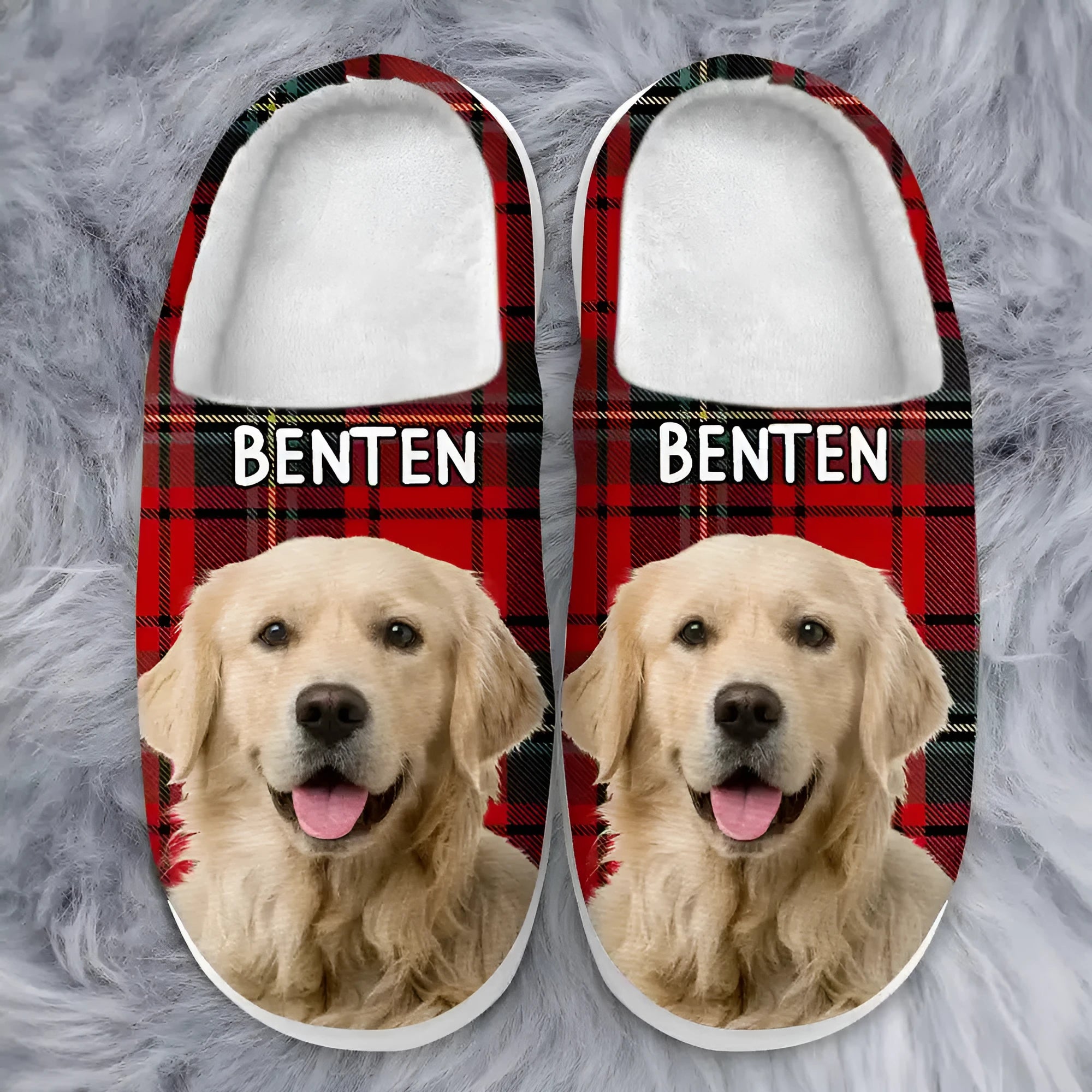 Custom pattern closed-toe cotton slippers with TPR sole and 2 cm heel for adults