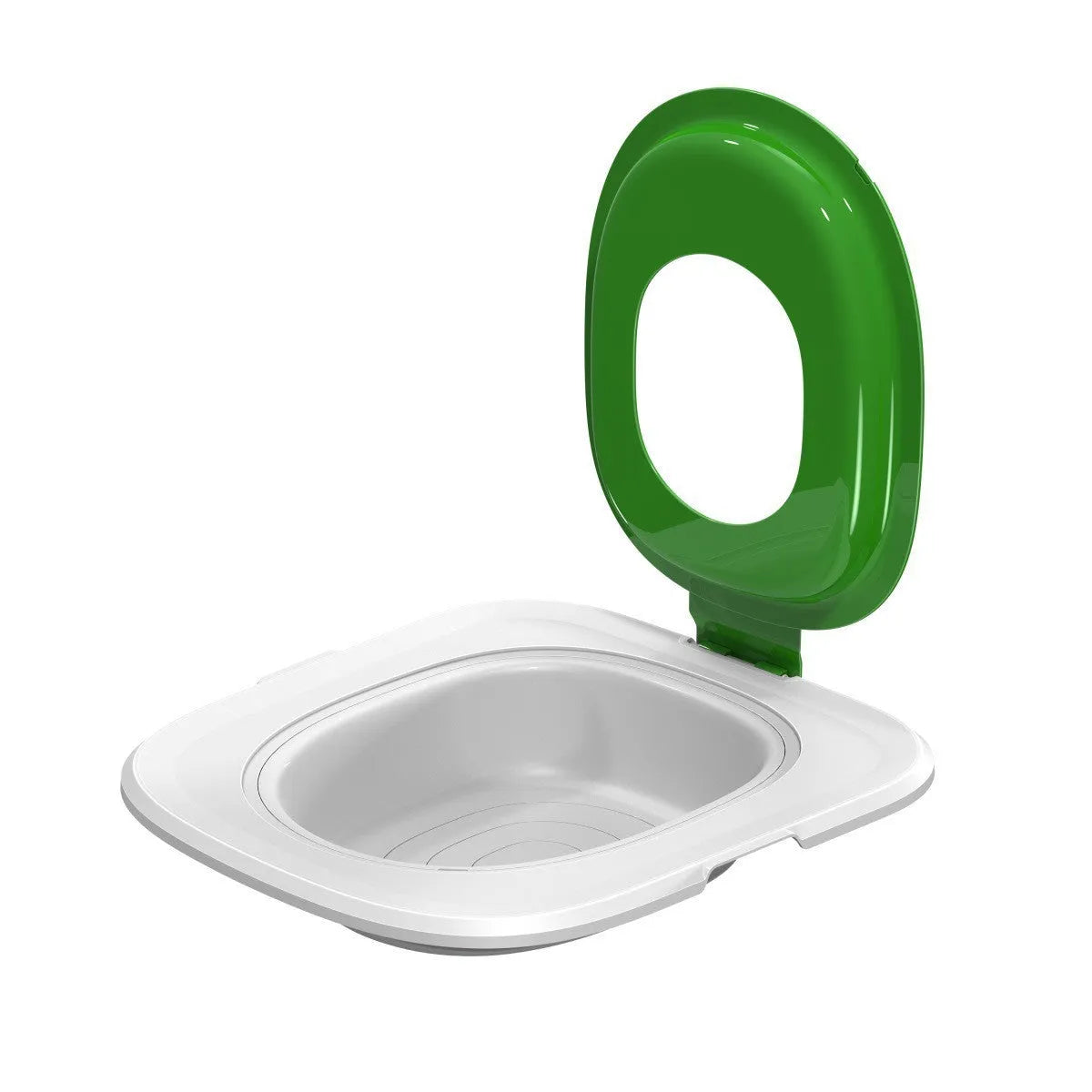 Fifth generation cat toilet trainer tray in blue colour with non-slip base