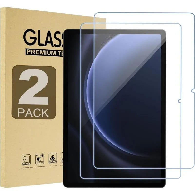Tempered glass screen protector for Samsung Galaxy tablet with HD clarity and full coverage.