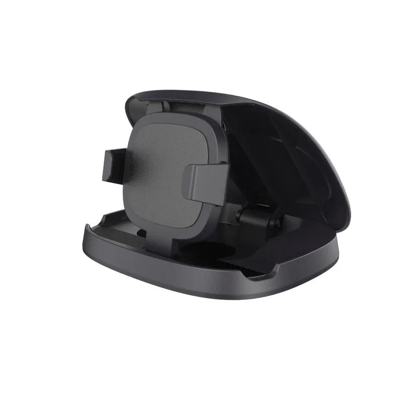 Black rotating suction cup car navigator bracket showing 360-degree adjustment mechanism