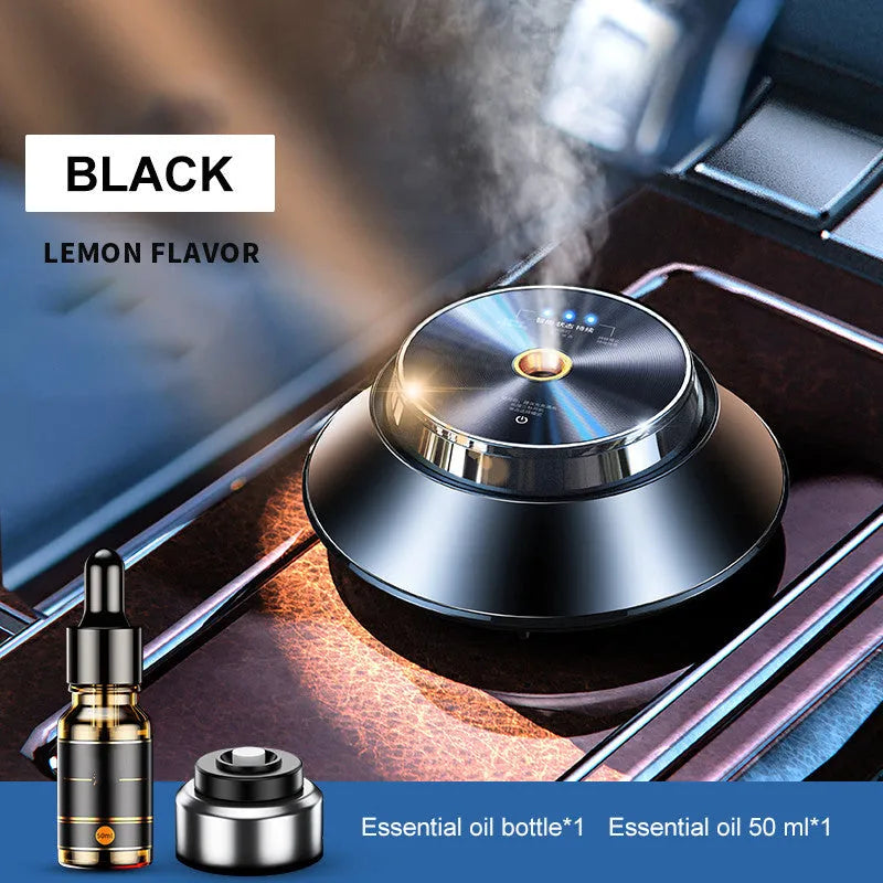 Black butterfly design car aromatherapy air purifier with USB cable and 50ml essential oil bottle