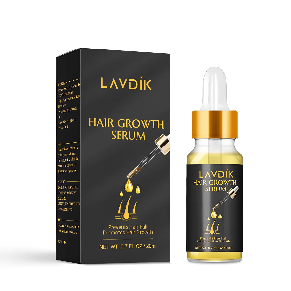 20ml hair growth essence oil bottle with ginger and ginseng extract for scalp application and hair loss care