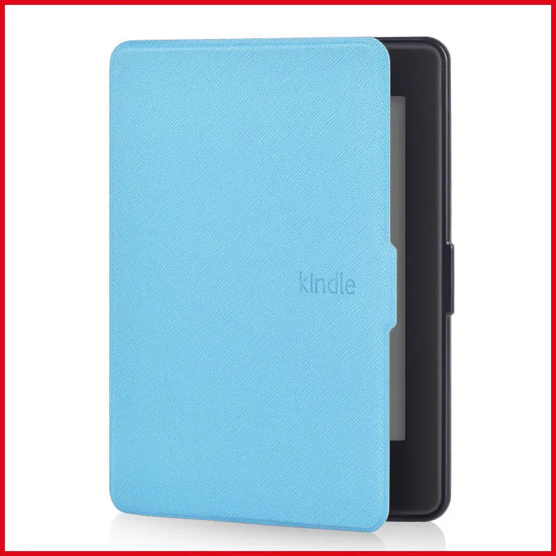 Kindle Paperwhite leather case in black, microfiber leather, 170x120x10mm size