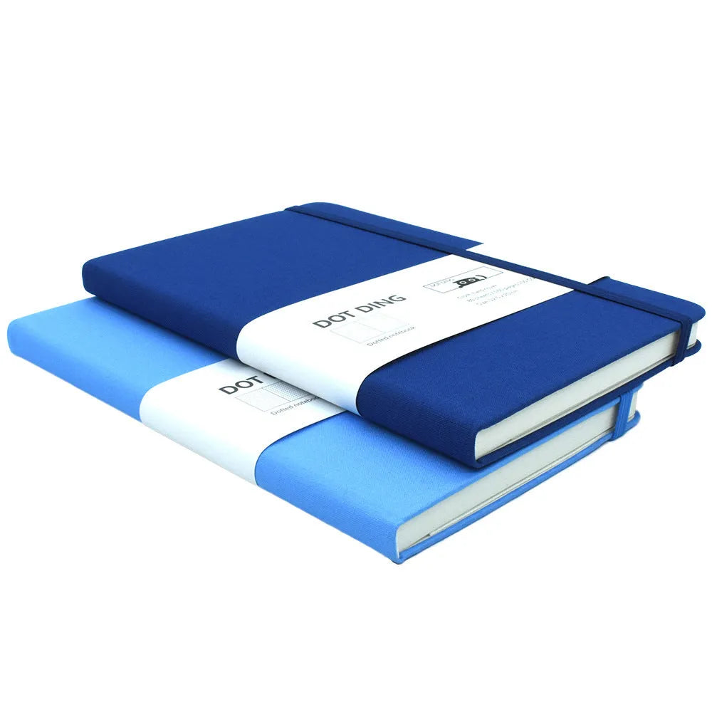A5 bullet journal with dot grid pages, cloth hard cover, 160 pages, 100 GSM paper, 20x13x1.7cm