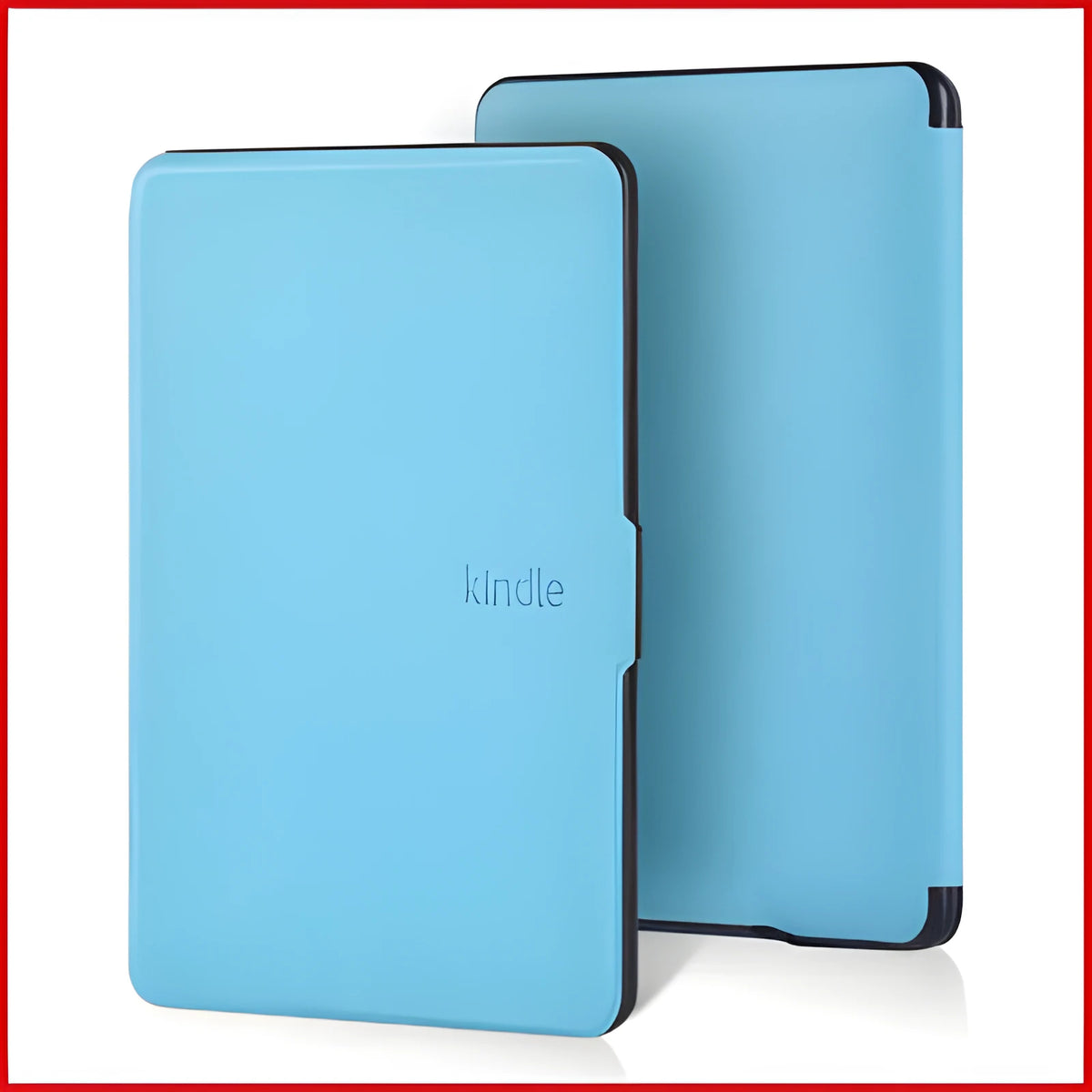Kindle Paperwhite leather case in black, microfiber leather, 170x120x10mm size