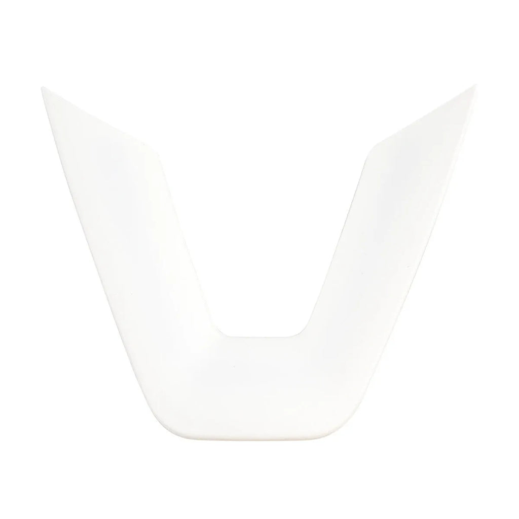 White steering wheel protective patch for car interior renewal with scratch resistant plastic AB construction