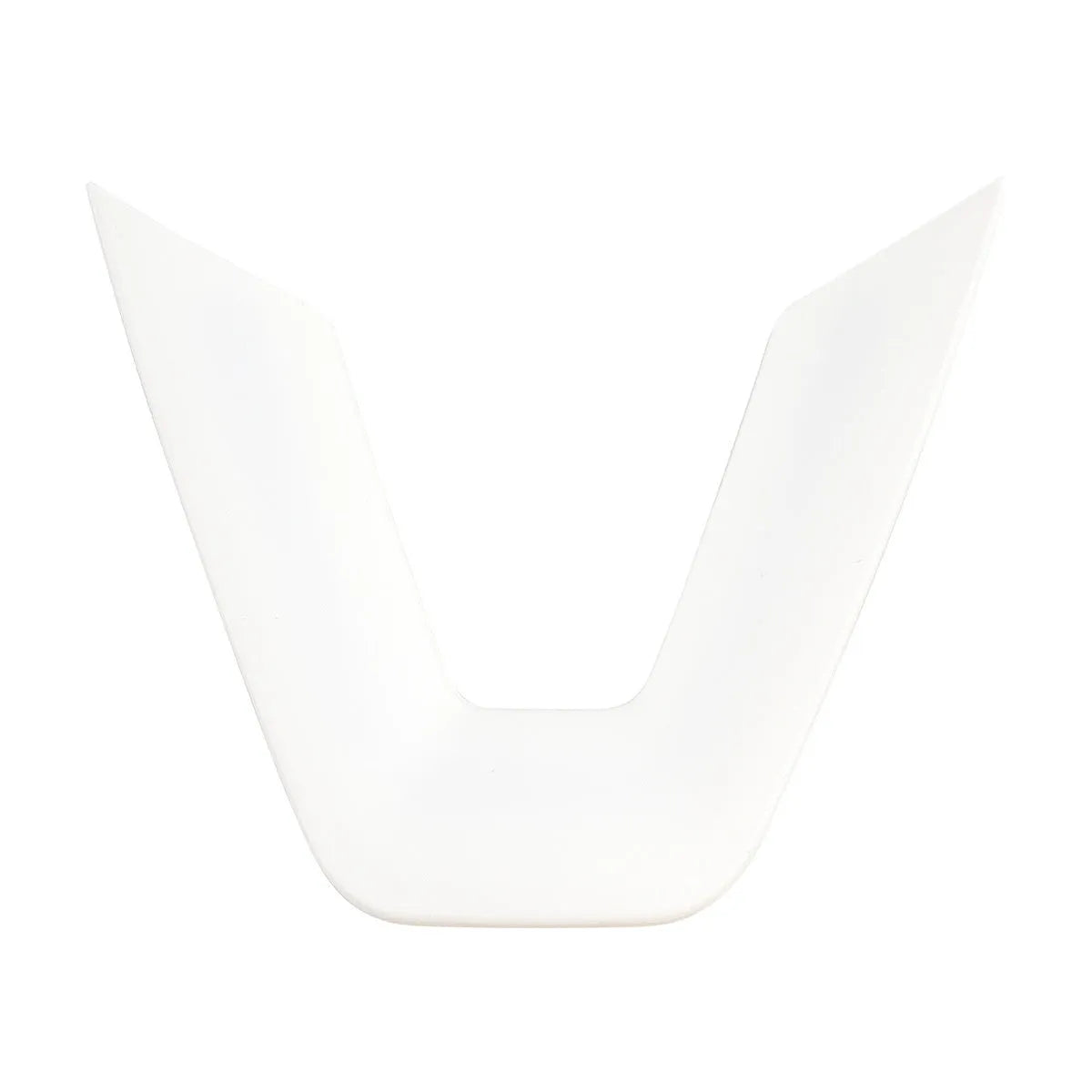 White steering wheel protective patch for car interior renewal with scratch resistant plastic AB construction