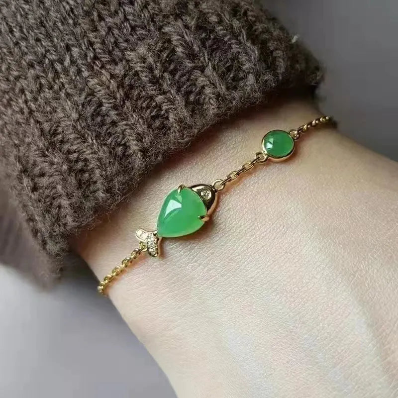 Electroplated yellow gold copper retro bracelet with adjustable unisex design