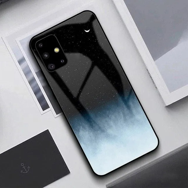 Black and navy blue silicone phone cases for Samsung Galaxy and Apple iPhone models