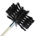 Flexible chimney cleaning brush with nylon bristles and 600mm bendable rod for dryer pipe maintenance