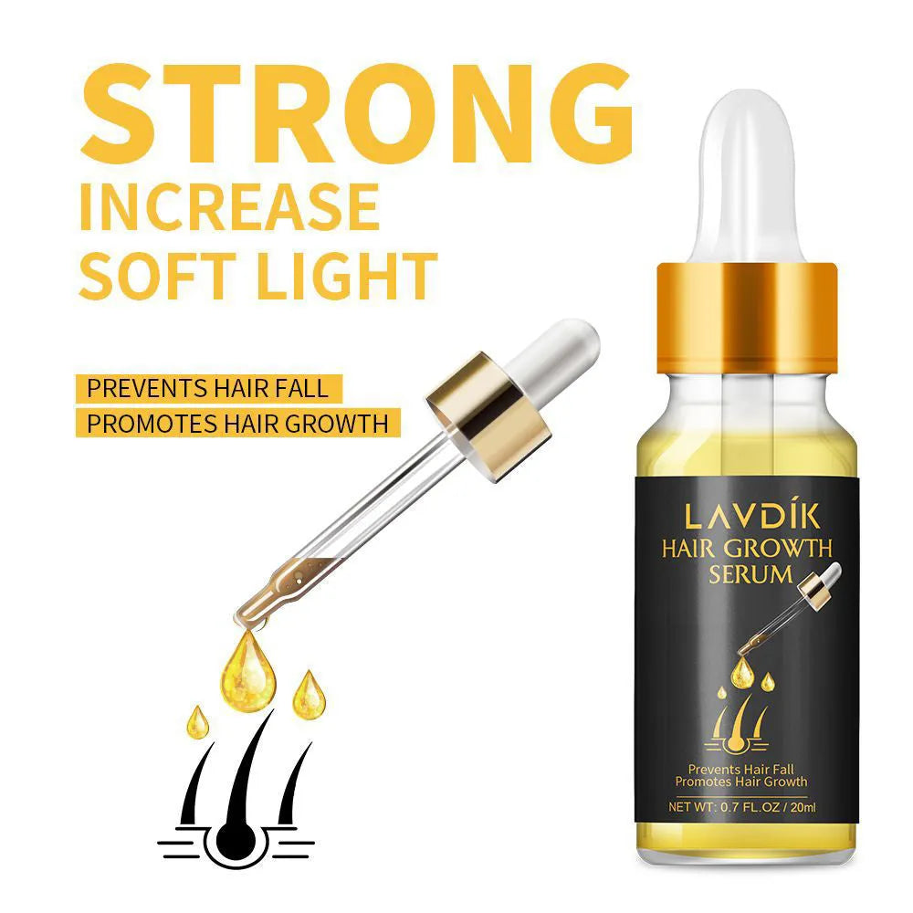 20ml hair growth essence oil bottle with ginger and ginseng extract for scalp application and hair loss care