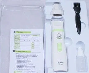 White Shears Pet Supplies two-in-one electric pet hair trimmer and nail polisher set with ceramic blade and two-opening nail polisher