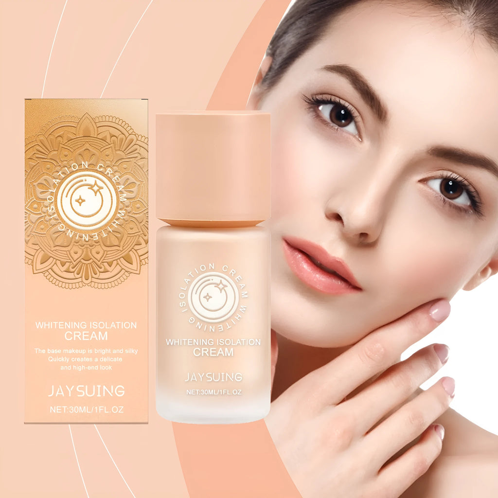 Clear moisturising makeup primer in 30ml container with cream texture