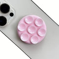 Universal silicone phone airbag bracket detachable foldable suction cup stand on a table for short video recording