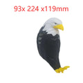 Eagle-shaped wall lamp with 3D printed resin body and projector lighting
