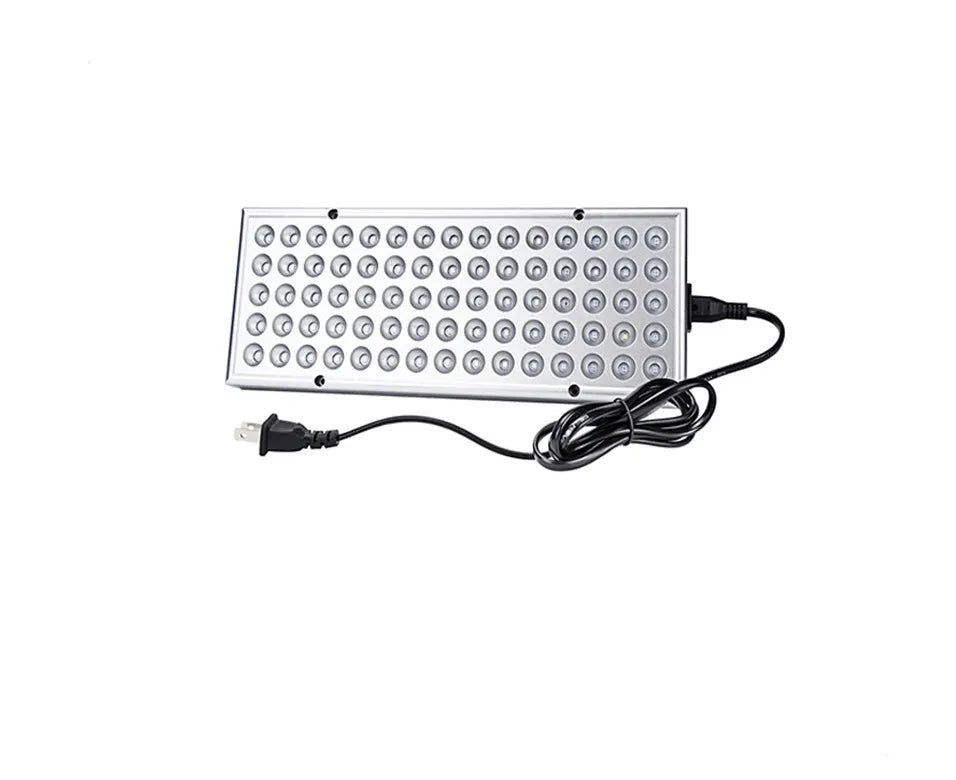 25W LED plant supplement light with silver ABS housing and steel hanging kit for greenhouse use