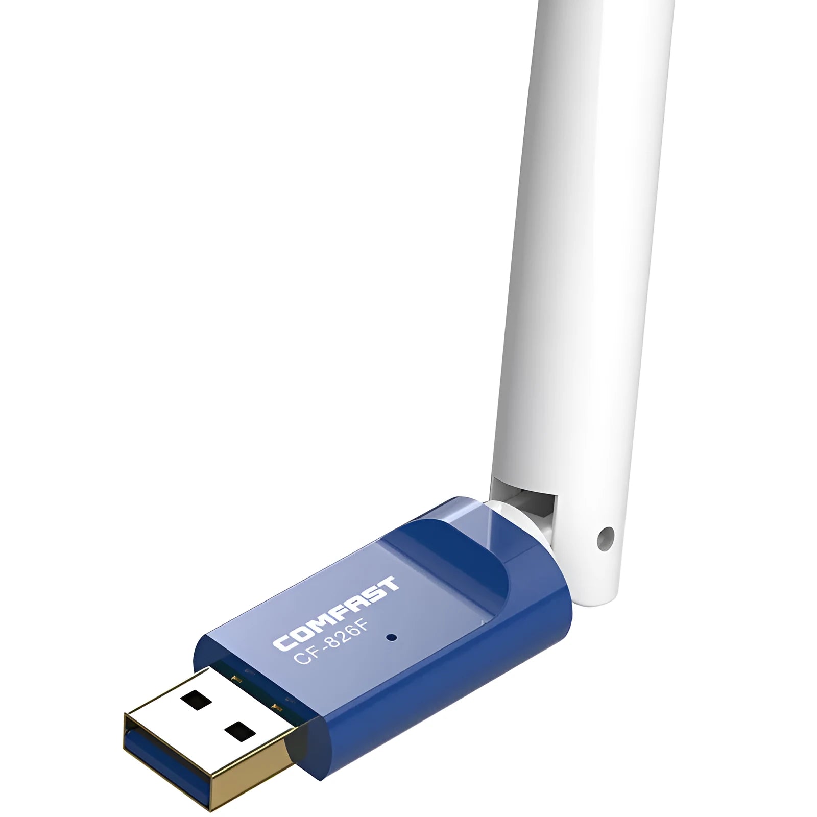 Blue USB wireless network card with external antenna 300Mbps 2.4G