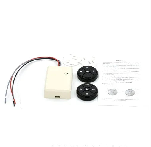 Wireless multifunction steering wheel button remote control for Android navigation systems