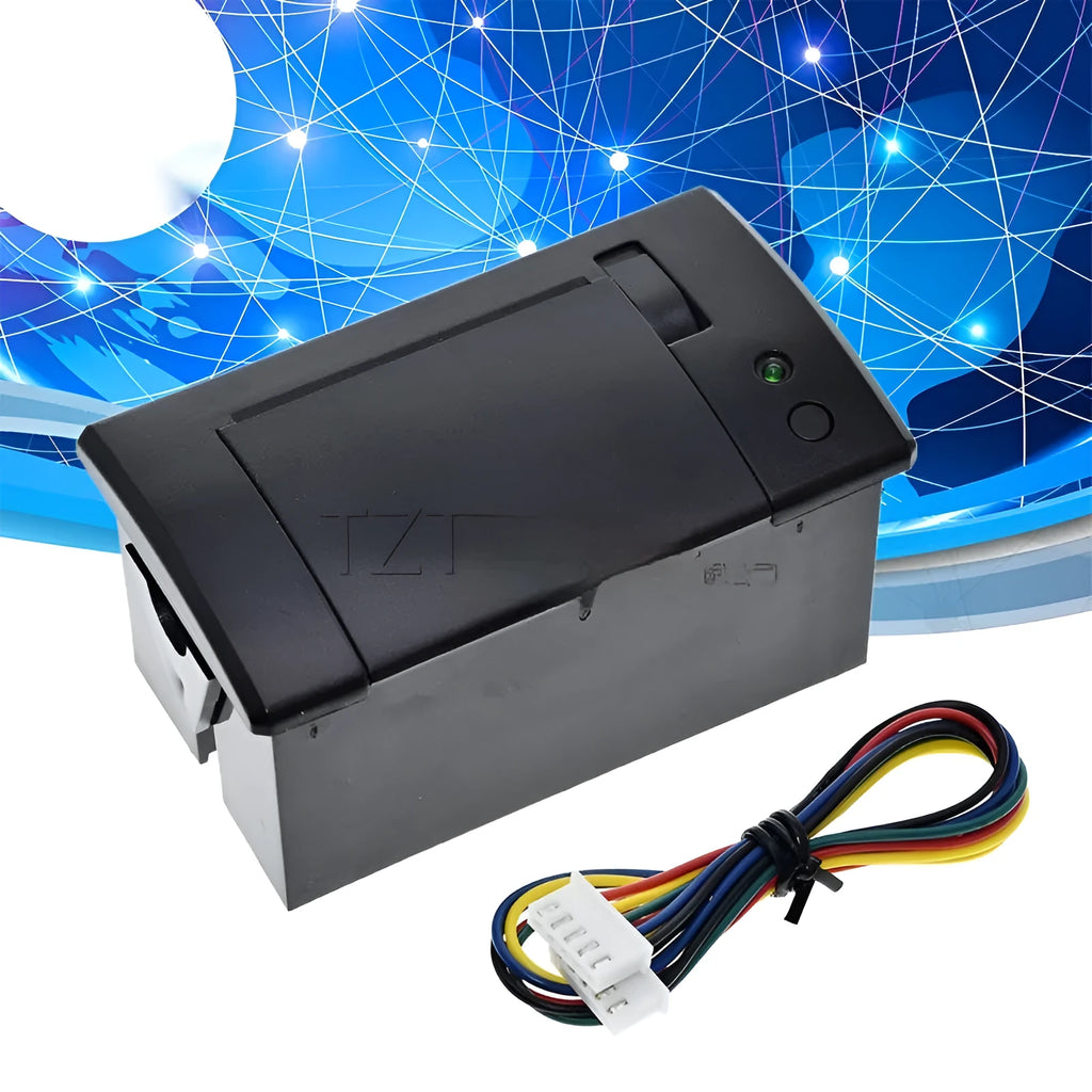 Black embedded micro thermal bill printer with TTL or RS232 serial port for single chip microcomputer